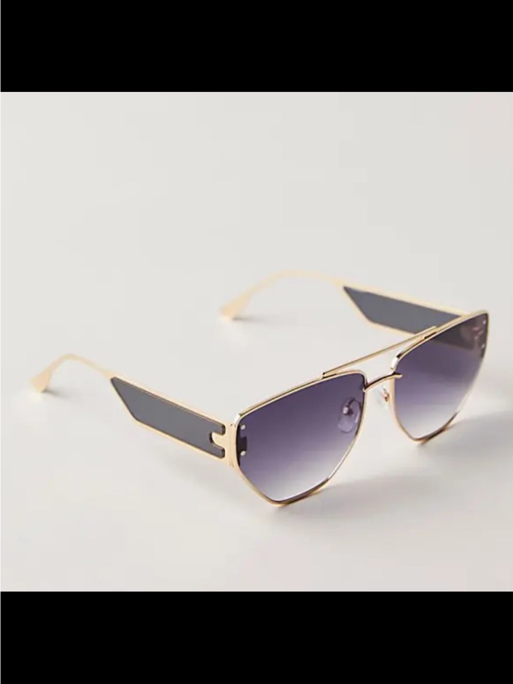 Free People Retrograde Aviator Hexagon Sunglasses